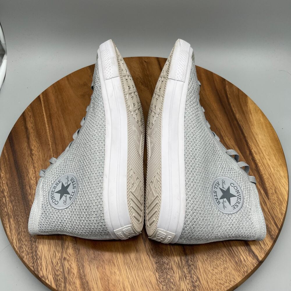 Converse All Star Chuck Taylor II Lunarlon Shoes Men Size 12 Gray Hi Top Flyknit - Picture 6 of 8